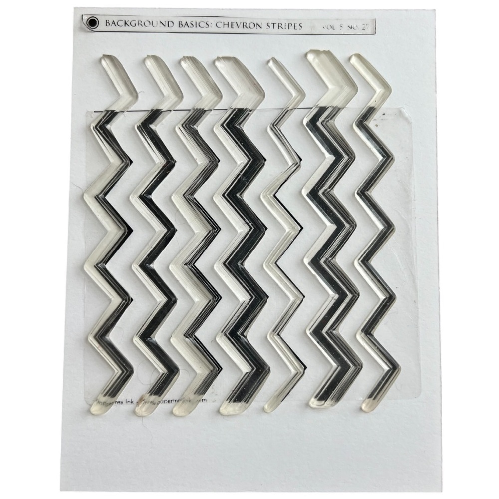 Papertrey Ink Background Basics Chevron Stripe Stamp Set